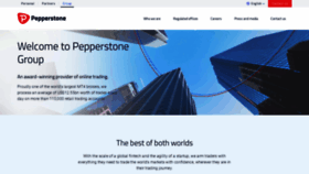 What Pepperstonegroup.com website looked like in 2020 (4 years ago)