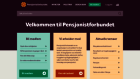 What Pensjonistforbundet.no website looked like in 2020 (4 years ago)