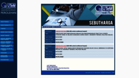 What Perolehan.utem.edu.my website looked like in 2020 (4 years ago)