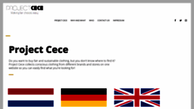What Projectcece.com website looked like in 2020 (4 years ago)