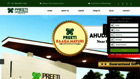What Preetidevelopers.com website looked like in 2020 (4 years ago)