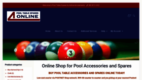 What Pooltablespares.co.za website looked like in 2020 (4 years ago)