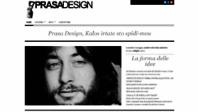What Prasadesign.com website looked like in 2020 (4 years ago)