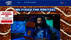 What Poptarts.com website looked like in 2020 (4 years ago)