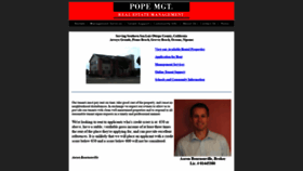 What Popemgt.com website looked like in 2020 (4 years ago)