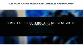 What Prevention-cambriolage.fr website looked like in 2020 (4 years ago)
