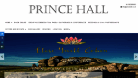 What Princehall.co.uk website looked like in 2020 (4 years ago)