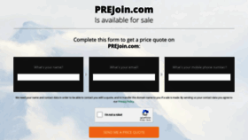 What Prejoin.com website looked like in 2020 (4 years ago)
