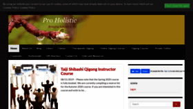 What Pro-holistic.co.uk website looked like in 2020 (4 years ago)
