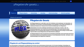 What Pflegeberufe-gesetz.de website looked like in 2020 (4 years ago)