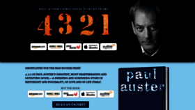 What Paul-auster.com website looked like in 2020 (4 years ago)