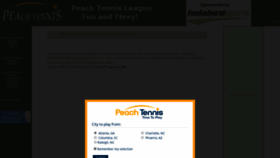 What Peachtennis.com website looked like in 2020 (4 years ago)