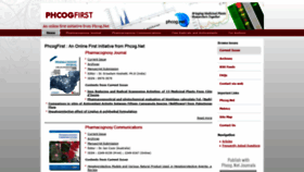 What Phcogfirst.com website looked like in 2020 (4 years ago)