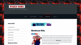 What Piggyribs.com website looked like in 2020 (4 years ago)