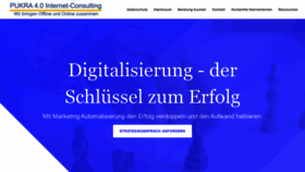 What Pukra.de website looked like in 2020 (4 years ago)