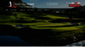 What Phuketgolfholidays.com website looked like in 2020 (4 years ago)