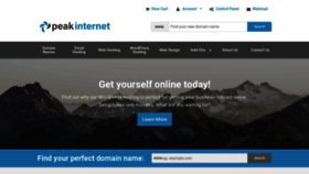 What Peakinternet.co.uk website looked like in 2020 (4 years ago)
