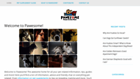 What Pawesome.net website looked like in 2020 (4 years ago)