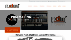 What Pdmmakina.com.tr website looked like in 2020 (4 years ago)