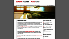 What Pianotunerlondon.co.uk website looked like in 2020 (4 years ago)
