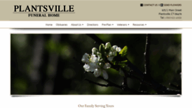 What Plantsvillefuneralhome.com website looked like in 2020 (4 years ago)