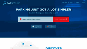 What Parkwhiz.com website looked like in 2020 (4 years ago)