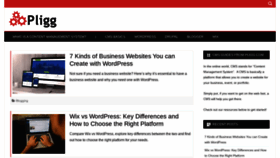 What Pligg.com website looked like in 2020 (5 years ago)