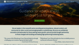 What Philanthropycareer.net website looked like in 2020 (4 years ago)