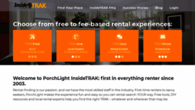 What Porchlightinsidetrak.com website looked like in 2020 (4 years ago)