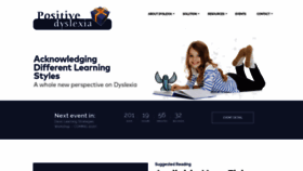 What Positivedyslexia.com website looked like in 2020 (4 years ago)