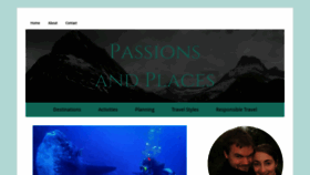 What Passionsandplaces.com website looked like in 2020 (4 years ago)