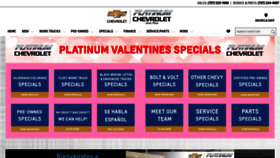 What Platinum-chevrolet.com website looked like in 2020 (4 years ago)
