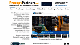 What Preceptpartners.com website looked like in 2020 (4 years ago)
