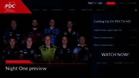 What Pdc.tv website looked like in 2020 (4 years ago)