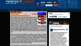 What Perfectlaser.co.za website looked like in 2020 (4 years ago)