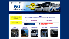 What Pks-brzeg.pl website looked like in 2020 (4 years ago)