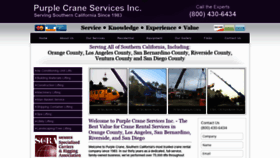 What Purplecraneservicesinc.com website looked like in 2020 (4 years ago)
