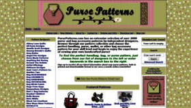 What Pursepatterns.com website looked like in 2020 (4 years ago)