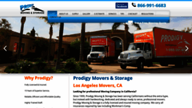 What Prodigymoving.com website looked like in 2020 (4 years ago)