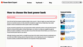What Powerbankexpert.com website looked like in 2020 (4 years ago)