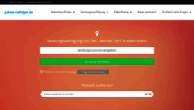 What Pakete-verfolgen.de website looked like in 2020 (4 years ago)