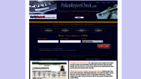 What Policereportcheck.com website looked like in 2020 (4 years ago)