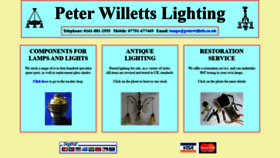 What Peterwilletts.co.uk website looked like in 2020 (4 years ago)