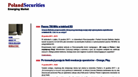 What Polandsecurities.com website looked like in 2020 (4 years ago)