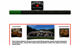 What Peterswestonmarket.com website looked like in 2020 (4 years ago)