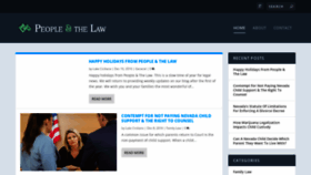 What Peopleandthelaw.com website looked like in 2020 (4 years ago)