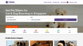 What Petbacker.com.sg website looked like in 2020 (4 years ago)
