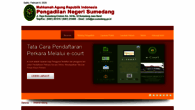 What Pn-sumedang.go.id website looked like in 2020 (4 years ago)