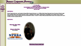 What Pioneercorporateservices.com website looked like in 2020 (4 years ago)