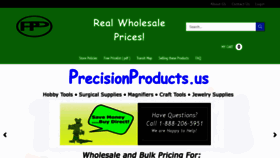 What Precisionproducts.us website looked like in 2020 (4 years ago)
